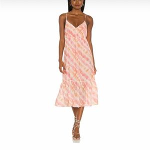 Rails Delilah Tie-dye Tiered Dress In Sunset Tie Dye